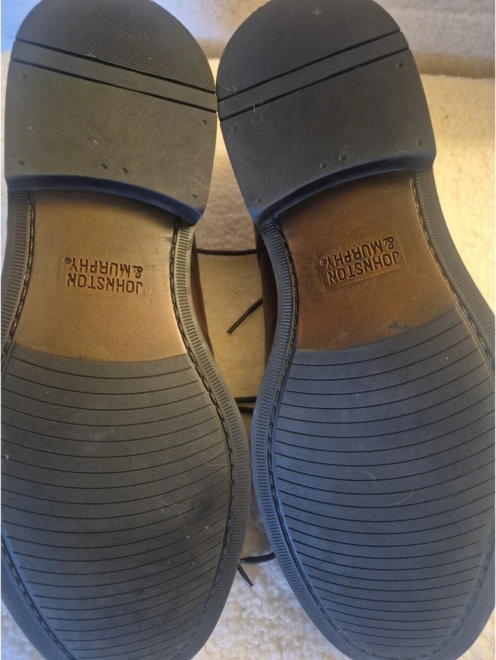 Johnston & Murphy TABOR Cap Toe Brown Leather 20-1863 Dress Shoes - Size 10 M